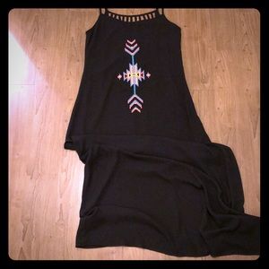 Flowy Black Maxi Dress NWOT